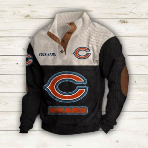 Personalized Bears Stand Up Collar Sweatshirt