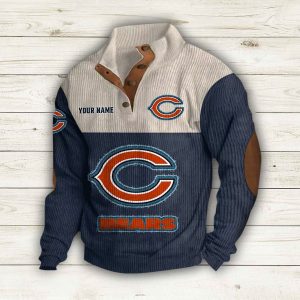 Personalized Bears Stand-Up Collar Sweatshirt 1 Personalized Bears Stand Up Collar Sweatshirt