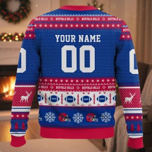 Personalized Bills Football 2025 Ugly Christmas Sweater 2 Personalized Bills Football 2025 Ugly Christmas Sweater