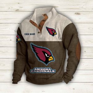Personalized Cardinals Stand Up Collar Sweatshirt
