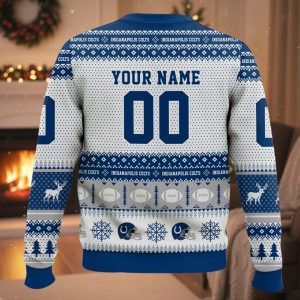 Personalized Colts Football 2025 Ugly Christmas Sweater