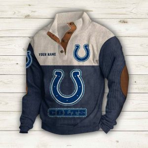 Personalized Colts Stand Up Collar Sweatshirt