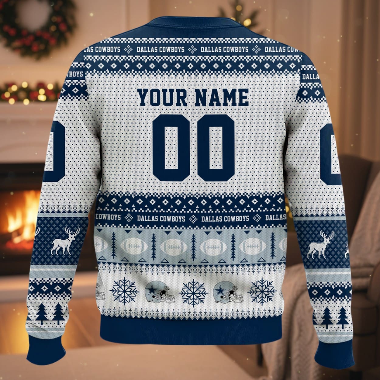 Personalized Cowboys Football 2025 Ugly Christmas Sweater Personalized Cowboys Football 2025 Ugly Christmas Sweater