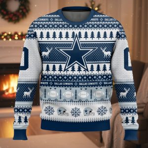 Personalized Cowboys Football 2025 Ugly Christmas Sweater 1 Personalized Cowboys Football 2025 Ugly Christmas Sweater