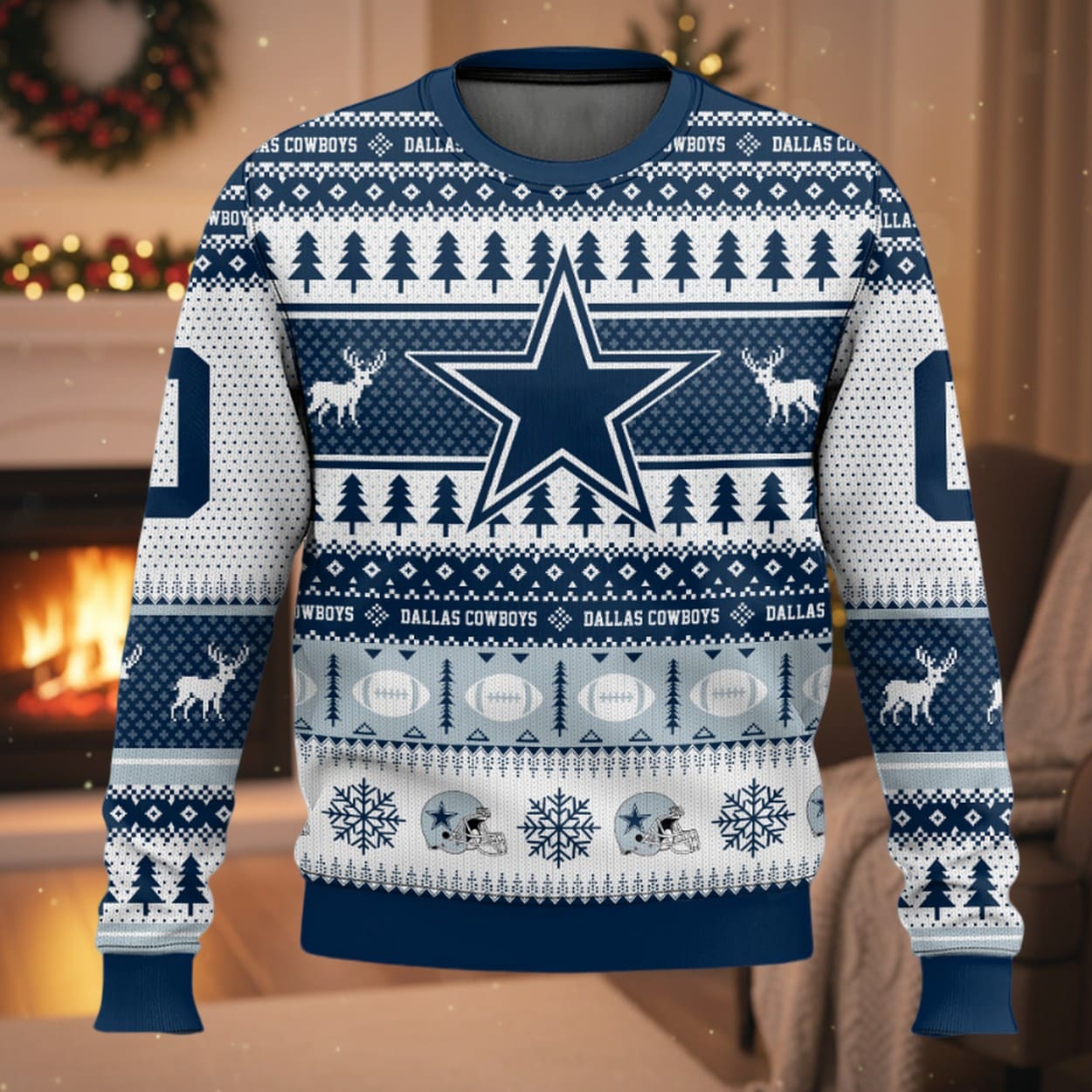Personalized Cowboys Football 2025 Ugly Christmas Sweater Personalized Cowboys Football 2025 Ugly Christmas Sweater