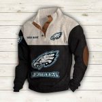 Personalized Eagles Stand-Up Collar Sweatshirt
