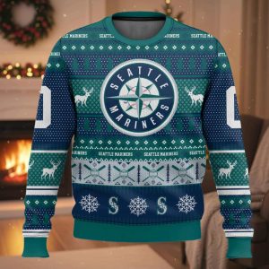 Personalized Mariners Baseball 2025 Ugly Christmas Sweater 1 Personalized Mariners Baseball 2025 Ugly Christmas Sweater