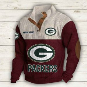 Personalized Packers Stand Up Collar Sweatshirt