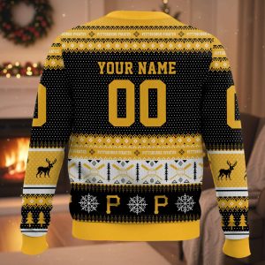 Personalized Pirates Baseball 2025 Ugly Christmas Sweater