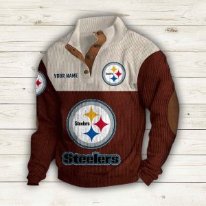 Personalized Steelers Stand-Up Collar Sweatshirt 3 Personalized Steelers Stand Up Collar Sweatshirt