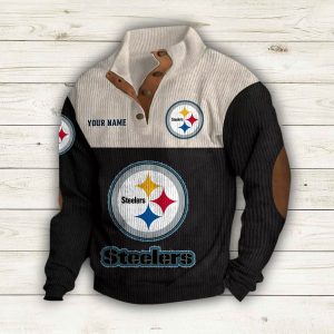 Personalized Steelers Stand Up Collar Sweatshirt