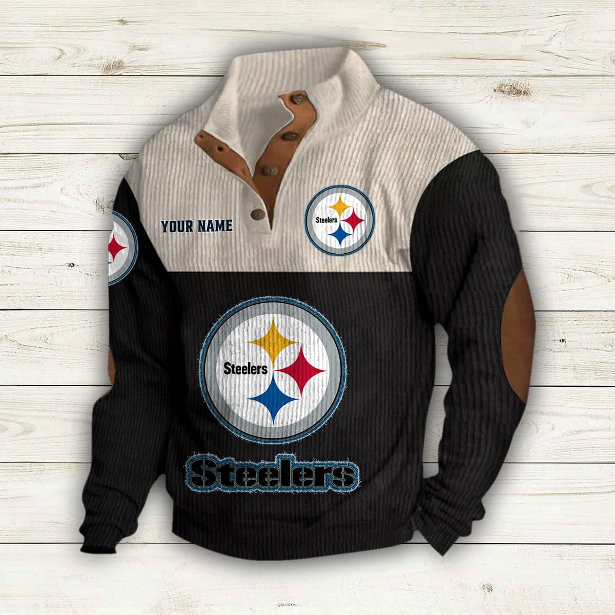 Personalized Steelers Stand Up Collar Sweatshirt Personalized Steelers Stand Up Collar Sweatshirt