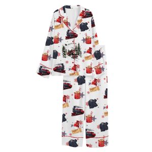 Polar Express Retro 90s Christmas Satin Pajama Set