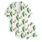 Portland Frog No Kings In America Satin Pajama Set