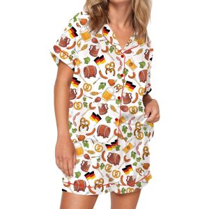 Prost Oktoberfest Silky Satin Pajama Set 1 Prost Oktoberfest Silky Satin Pajama Set