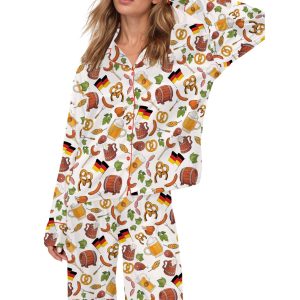 Prost Oktoberfest Silky Satin Pajama Set