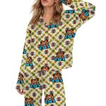 Puerto Rico Sapo Concho Silky Satin Pajama Set