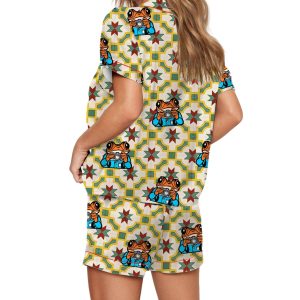 Puerto Rico Sapo Concho Silky Satin Pajama Set