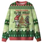 Racoon I'm About To Deck These Halls Ugly Christmas Sweater