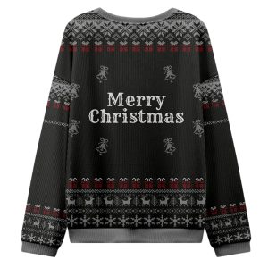 Raven Santa Still Naughty But Festive Ugly Christmas Sweater 2 Raven Santa Still Naughty But Festive Ugly Christmas Sweater