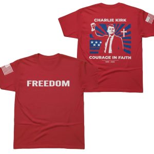 Red Freedom Charlie Kirk's Birthday Shirt