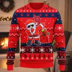Red Sox Dabbing Santa Claus Ugly Christmas Sweater