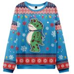 Resist Frog Christmas Ugly Sweater