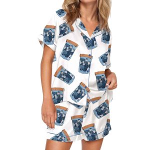 Robby Langdon Dana Mel Silky Satin Pajama Set