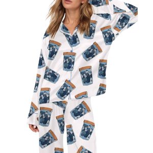 Robby Langdon Dana Mel Silky Satin Pajama Set