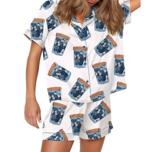 Robby Langdon Dana Mel Silky Satin Pajama Set