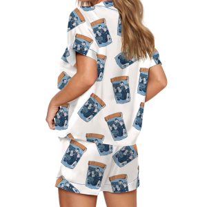 Robby Langdon Dana Mel Silky Satin Pajama Set