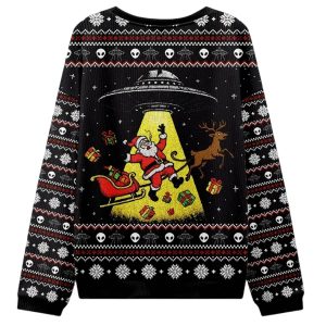 Santa Claus Was Kidnapped By Aliens Christmas Ugly Sweater 2 Santa Claus Was Kidnapped By Aliens Christmas Ugly Sweater
