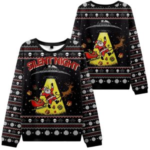 Santa Claus Was Kidnapped By Aliens Christmas Ugly Sweater 1 Santa Claus Was Kidnapped By Aliens Christmas Ugly Sweater