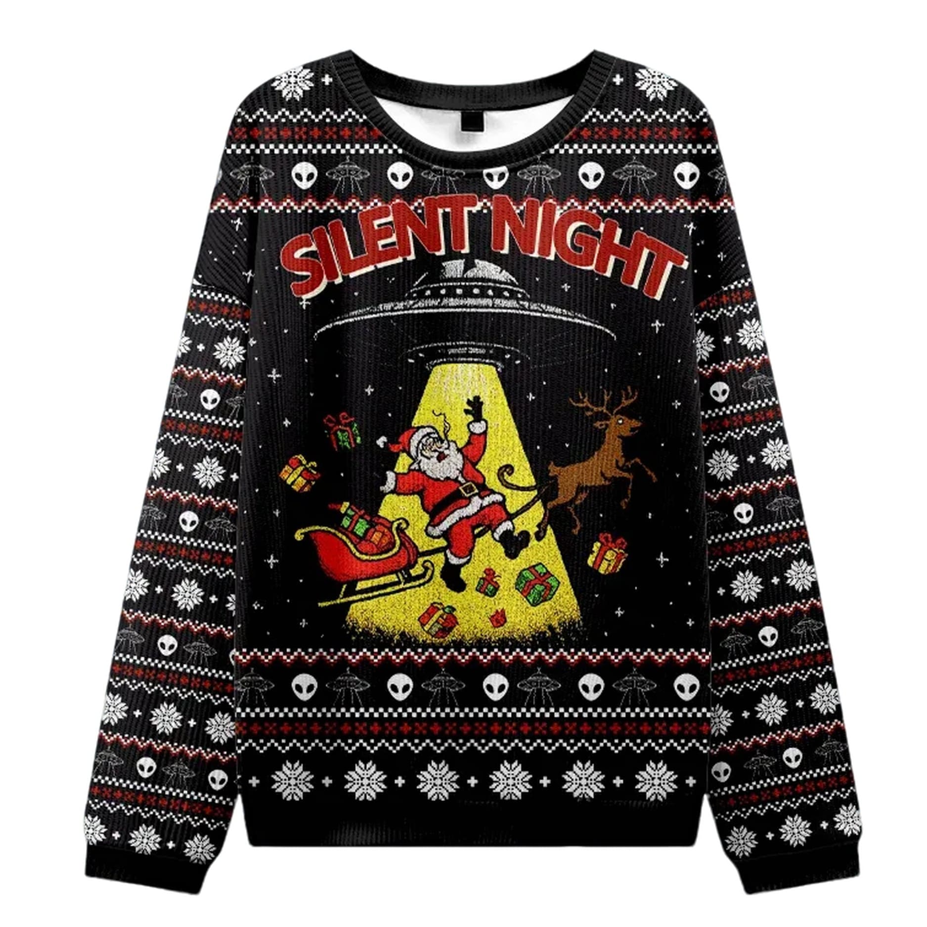 Santa Claus Was Kidnapped By Aliens Christmas Ugly Sweater Santa Claus Was Kidnapped By Aliens Christmas Ugly Sweater