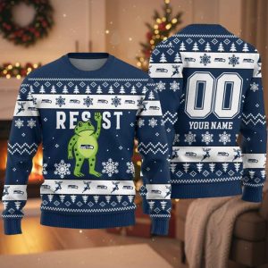 Seahawks Portland Frog Resist Ugly Christmas Sweater