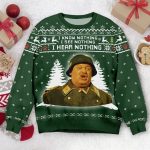 Sergeant Schultz I Know Nothing Christmas Ugly Sweater