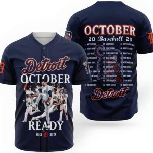 Tigers Detroit October Ready 2025 Jersey