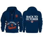 Tigers October Baseball 2025 Quarter Zip Hoodie