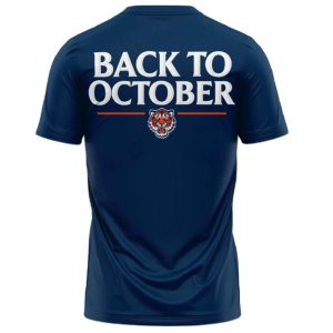 Tigers October Baseball 2025 Two Sided Shirt