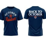 Tigers October Baseball 2025 Two-Sided Shirt