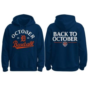 Tigers October Baseball 2025 Two Sided Shirt