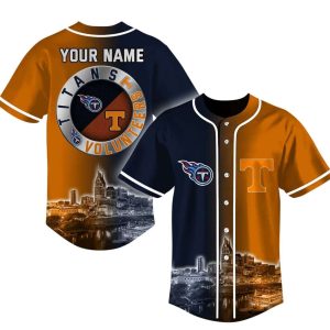 Titans x Volunteers Skyline Baseball Jersey