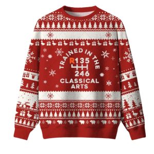 Trained In The Classical Arts Ugly Christmas Sweater