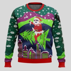 Tripping Santa Ugly Christmas Sweater