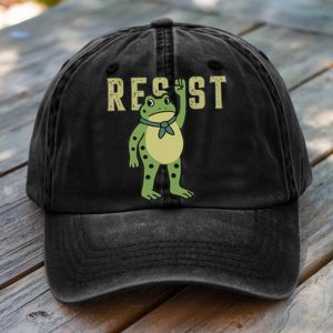 Unisex Resist Frog Print Hat