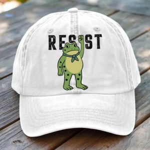 Unisex Resist Frog Print Hat 2 Unisex Resist Frog Print Hat