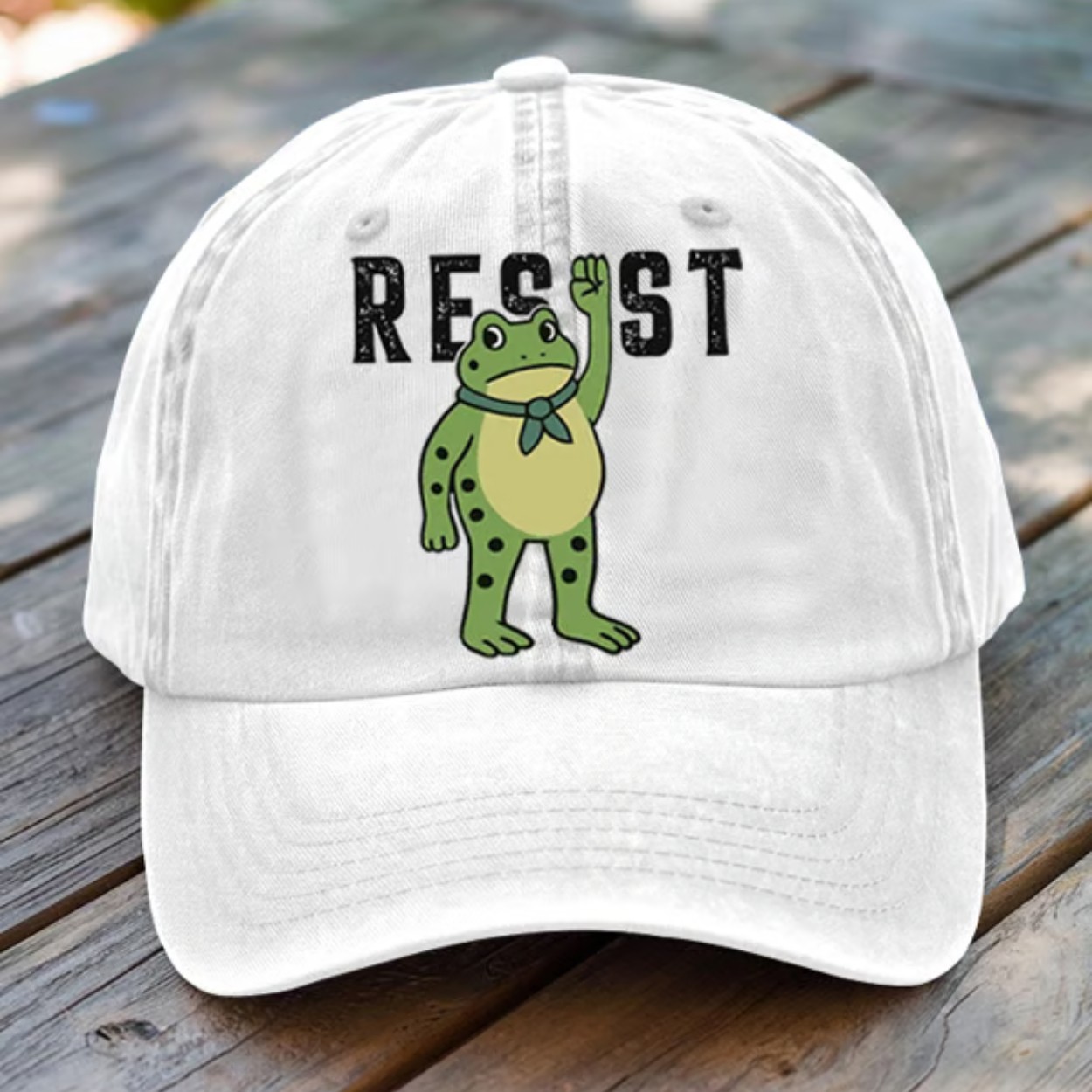 Unisex Resist Frog Print Hat Unisex Resist Frog Print Hat
