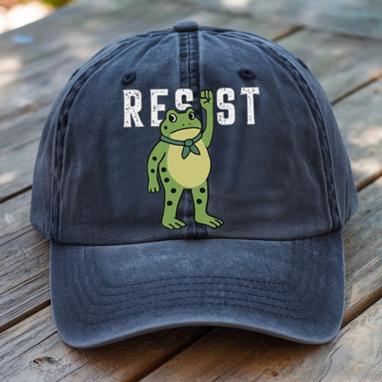 Unisex Resist Frog Print Hat Unisex Resist Frog Print Hat
