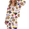 Christmas In London Silky Satin Pajama Set