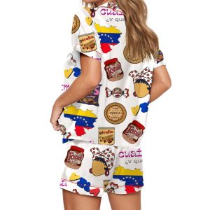 Very Venezuela Silky Satin Pajama Set